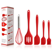 5 Piece Kitchen Silicone Cooking Utensil Set